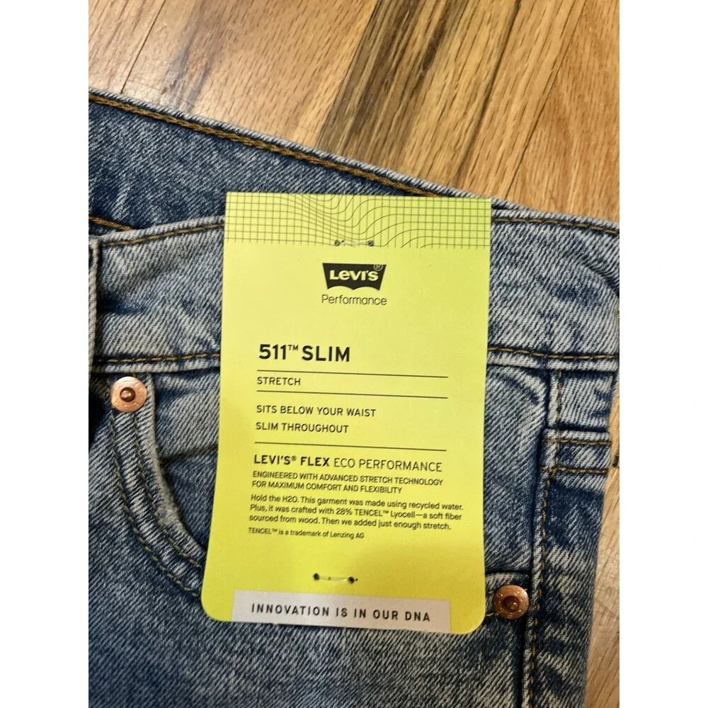 Levi's Men's 511™ Slim Fit All Seasons Jeans, Blue, 30W X 30wL NWT